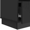 TV staliukas Televizoriaus spintelė su stalčių Juoda 102 x 34,5 x 47 cm