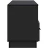 TV staliukas Televizoriaus spintelė su stalčių Juoda 102 x 34,5 x 47 cm
