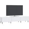 TV staliukas Televizoriaus spintelė su stalčių Balta 147 x 34,5 x 32 cm