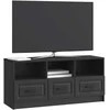 TV staliukas Televizoriaus spintelė su stalčių Juoda 102 x 34,5 x 47 cm