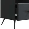 TV staliukas Televizoriaus spintelė su stalčių Juoda 102 x 34,5 x 50 cm