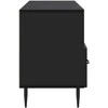 TV staliukas Televizoriaus spintelė su stalčių Juoda 102 x 34,5 x 50 cm