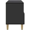 TV staliukas Televizoriaus spintelė su stalčių Juoda 102 x 34,5 x 50 cm