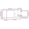 TV staliukas Televizoriaus spintelė Vaško ruda 80 x 35 x 40,5 cm