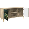 TV staliukas Televizoriaus spintelė WIJHE 102 x 33 x 50 cm Sonoma ąžuolo