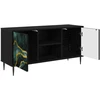 TV staliukas Televizoriaus spintelė WIJHE 102 x 33 x 51 cm Juodojo ąžuolo