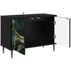 TV staliukas Televizoriaus spintelė WIJHE 69 x 33 x 50,5 cm Juodojo ąžuolo