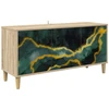 TV staliukas Televizoriaus spintelė WIJHE 102 x 33 x 50 cm Sonoma ąžuolo