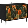 TV staliukas Televizoriaus spintelė ZAANDAM 69 x 33 x 50,5 cm Juodojo ąžuolo