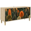 TV staliukas Televizoriaus spintelė ZAANDAM 102 x 33 x 50 cm Sonoma ąžuolo