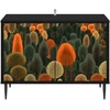 TV staliukas Televizoriaus spintelė ZAANDAM 69 x 33 x 50,5 cm Juodojo ąžuolo