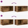 TV staliukas Televizoriaus spintelės, 2vnt., medienos, 60x31x25,5cm, mediena