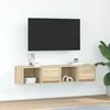 TV staliukas Televizoriaus spintelės, 2vnt., 60x31x25,5 cm, mediena