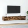 TV staliukas Televizoriaus spintelės, 2vnt., 80x31x25,5 cm, mediena
