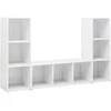 TV staliukas | Televizoriaus spintelė | 3 pcs 37 x 35 x 107.5 cm