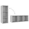 TV staliukas | Televizoriaus spintelė | 4 pcs 37 x 35 x 107.5 cm