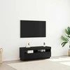 TV staliukas Televizoriaus spintelė Juodas ąžuolas 100 x 35 x 40 cm