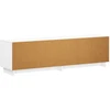 TV staliukas Televizoriaus stovas 140 x 34,5 x 40 cm Itin blizgi balta