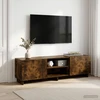 TV staliukas Televizoriaus stovas 140 x 34,5 x 40 cm Dūminio ąžuolo