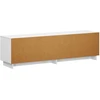TV staliukas Televizoriaus stovas 140 x 34.5 x 40 cm Itin blizgi balta