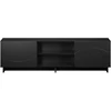 TV staliukas Televizoriaus stovas 140 x 34,5 x 40 cm Juoda Apdirbta mediena