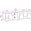 TV staliukas Televizoriaus stovas 140 x 34,5 x 40 cm Itin blizgi balta
