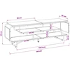 TV staliukas Televizoriaus stovas 140 x 36 x 45 cm Pilka Sonoma