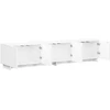 TV staliukas Televizoriaus stovas 179.5 x 34.5 x 40 cm Balta
