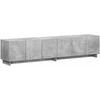 TV staliukas Televizoriaus stovas 179.5 x 34.5 x 40 cm Betono pilka