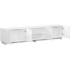 TV staliukas Televizoriaus stovas 179.5 x 34.5 x 40 cm Itin blizgi balta