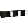 TV staliukas Televizoriaus stovas 179.5 x 34.5 x 40 cm Juoda