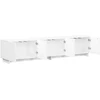 TV staliukas Televizoriaus stovas 179.5 x 34.5 x 40 cm Itin blizgi balta