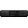 TV staliukas Televizoriaus stovas 179.5 x 34.5 x 40 cm Juoda