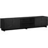 TV staliukas Televizoriaus stovas 179.5 x 34.5 x 40 cm Juoda