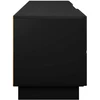 TV staliukas Televizoriaus stovas 179.5 x 34.5 x 40 cm Juoda