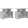 TV staliukas Televizoriaus stovas 2 pcs Pilkas Sonoma 50 x 35 x 45 cm