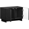 TV staliukas Televizoriaus stovas 60 x 34,5 x 40 cm Juoda Apdirbta mediena