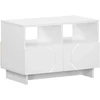 TV staliukas Televizoriaus stovas 60 x 34,5 x 40 cm Balta Apdirbta mediena