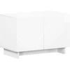 TV staliukas Televizoriaus stovas 60 x 34,5 x 40 cm Itin blizgi balta