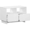 TV staliukas Televizoriaus stovas 60 x 34,5 x 40 cm Balta Apdirbta mediena