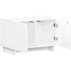 TV staliukas Televizoriaus stovas 60 x 34,5 x 40 cm Itin blizgi balta