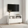 TV staliukas Televizoriaus stovas 60 x 34,5 x 40 cm Balta Apdirbta mediena
