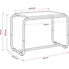 TV staliukas Televizoriaus stovas 60 x 35,5 x 42 cm Juodojo ąžuolo