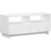 TV staliukas Televizoriaus stovas 90 x 34.5 x 40 cm Balta Apdirbta mediena