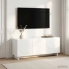 TV staliukas Televizoriaus stovas 90 x 34.5 x 40 cm Itin blizgi balta