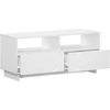 TV staliukas Televizoriaus stovas 90 x 34.5 x 40 cm Balta Apdirbta mediena