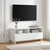 TV staliukas Televizoriaus stovas 90 x 34.5 x 40 cm Balta Apdirbta mediena