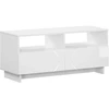 TV staliukas Televizoriaus stovas 90 x 34.5 x 40 cm Itin blizgi balta