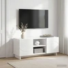 TV staliukas Televizoriaus stovas 90 x 34.5 x 40 cm Itin blizgi balta