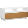 TV staliukas Televizoriaus stovas 90 x 34.5 x 40 cm Balta Apdirbta mediena